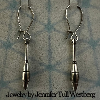 Juggling Club Earrings on Hook (Pair) - Fly Juggling