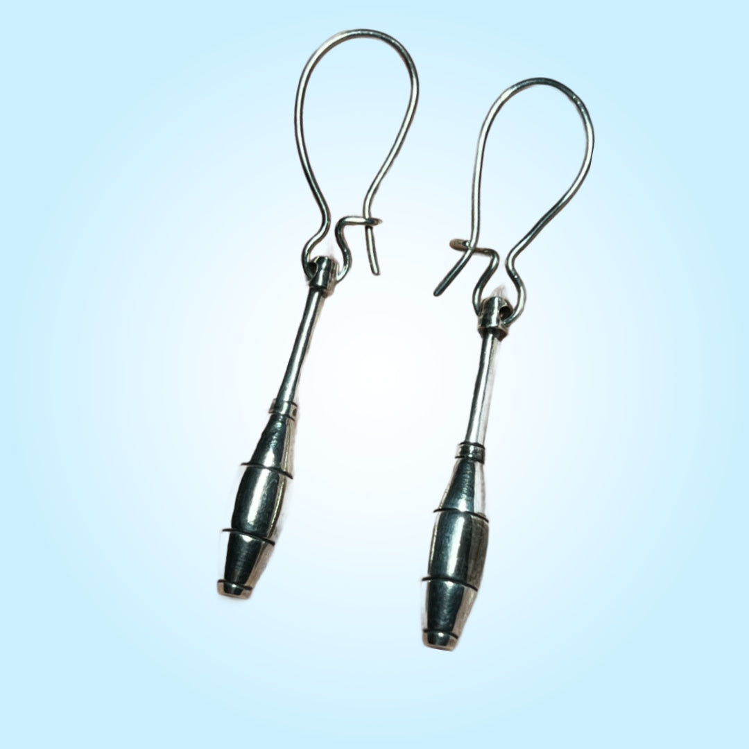 Juggling Club Earrings on Hook (Pair) - Fly Juggling